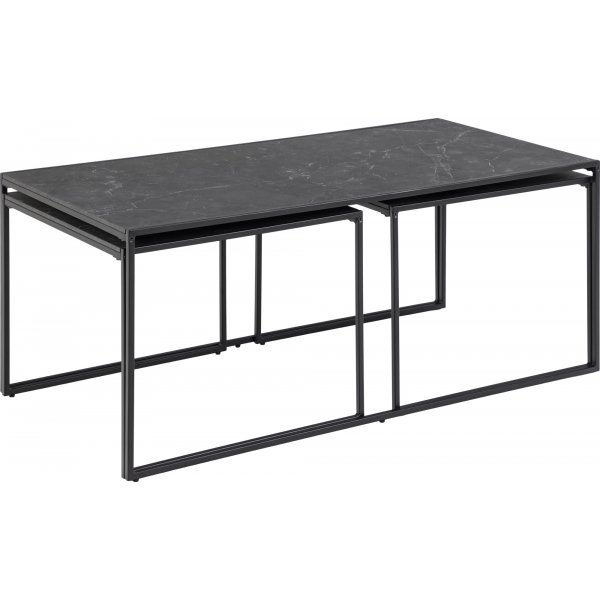 Infinity soffbord trio 120 x 60 cm - Svart