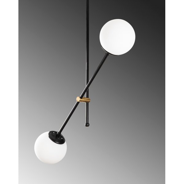 Plafonnier Mudoni 636-S - Noir/blanc