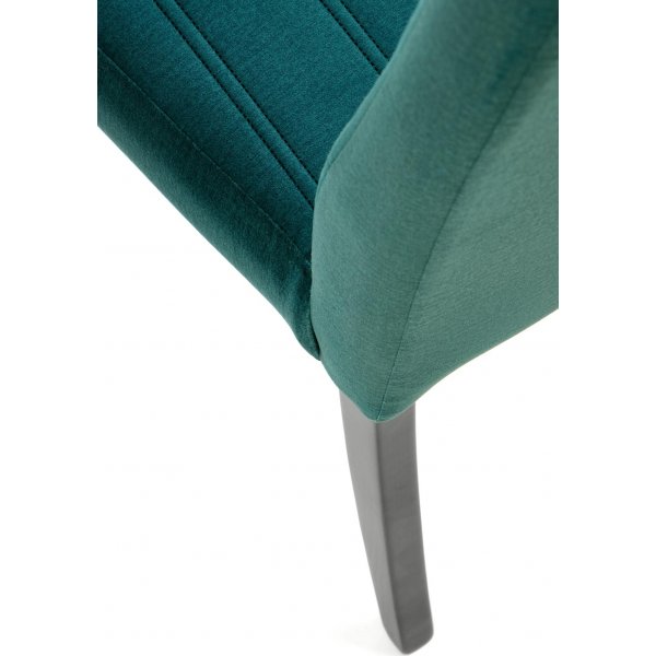 Chaise Heather - Velours vert et noir Chaise Heather - Velours vert et noir