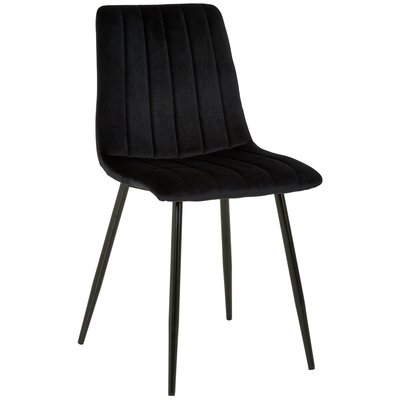 Kayla stol - Svart sammet + Mbelvrdskit fr textilier