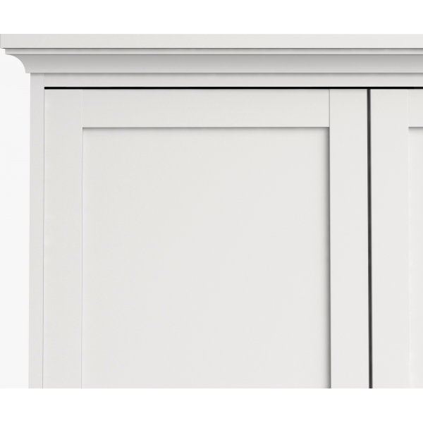 Armoire Paris avec 4 portes et 2 tiroirs - Blanc Armoire Paris avec 4 portes et 2 tiroirs - Blanc