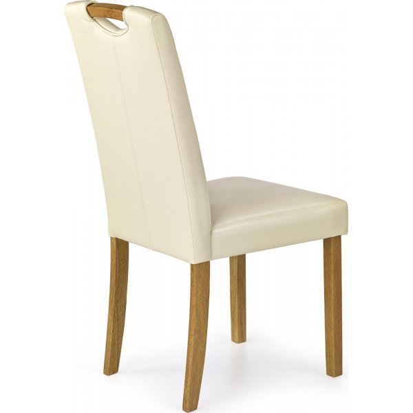 Chaise Laney - Blanc crème/Hêtre + Pieds de meubles Chaise Laney - Blanc crème/Hêtre + Pieds de meubles