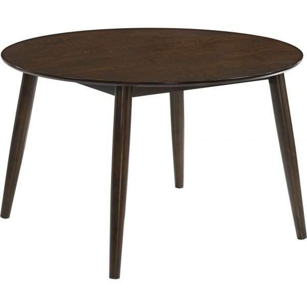 Matgrupp Florence i valnt; runt matbord med 4 st stolar + 3.00 x Mbeltassar