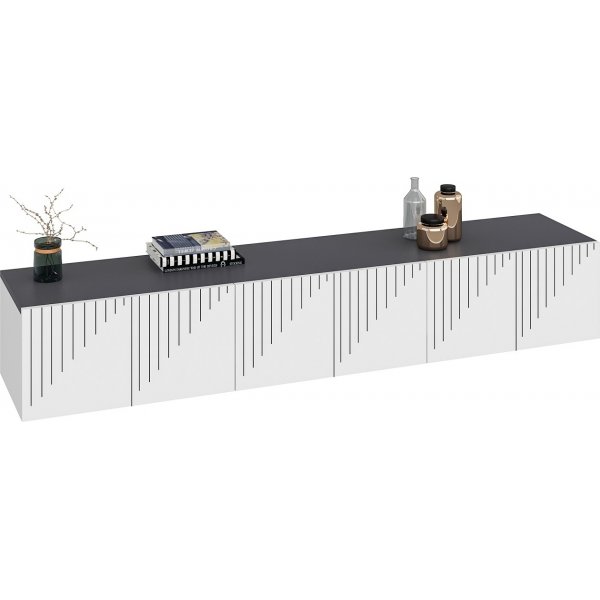 Meuble TV Draw - Blanc/anthracite Meuble TV Draw - Blanc/anthracite