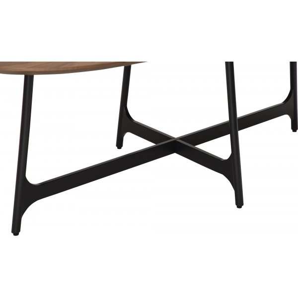 Table  manger Ooid 220 x 110 cm - Placage noyer/noir