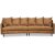 Gotland 4-sits svngd soffa 301 cm - Cognac ecolder