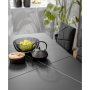 Forn matbord 140-180 x 67,5 cm - Svart/stirling ek