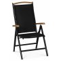 Ekens positionsstol - Svart aluminium / Polywood