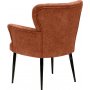 Fauteuil Paris - Rouge brique/mtal noir