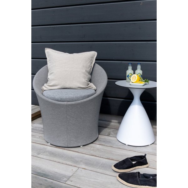 Groupe lounge Spoga - Gris/Blanc Groupe lounge Spoga - Gris/Blanc