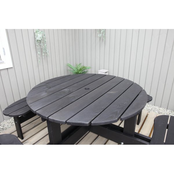 Ronda meubelgroep - Tuinbank & tafel in één - Zwart Ronda meubelgroep - Tuinbank & tafel in één - Zwart