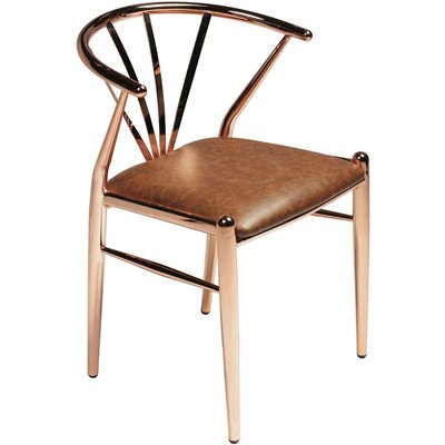 Delta stol - Koppar / brun