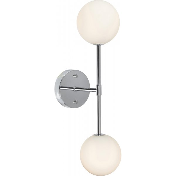 Sigma dubbele wandlamp - Chroom Sigma dubbele wandlamp - Chroom