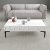 Table basse Lyon 105 x 60 cm - Blanc/noir