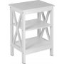 Table d\\\'appoint chic Blanc - 50 x 30 cm