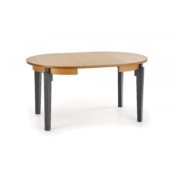Daly runt förlängningsbart matbord 100-200 cm - Oljad ek/grafit Daly runt förlängningsbart matbord 100-200 cm - Oljad ek/grafit