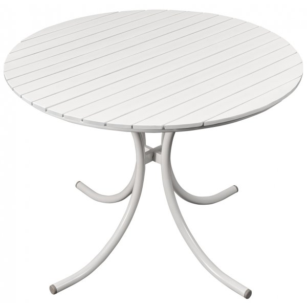 Holmsund bord 103 cm - Vit + Textilskydd fr utembler