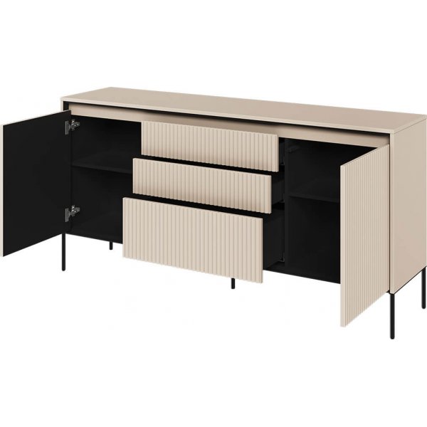 Buffet Trend L166 cm - Beige/noir Buffet Trend L166 cm - Beige/noir