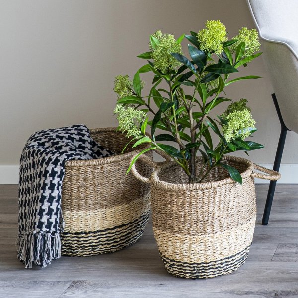 Side pld Svart/Beige 130 x 180 cm