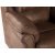 Fauteuil Vera en microfibre marron