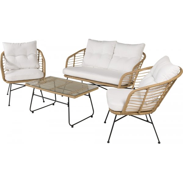 Groupe de canapés Viga - Rotin/blanc Groupe de canapés Viga - Rotin/blanc