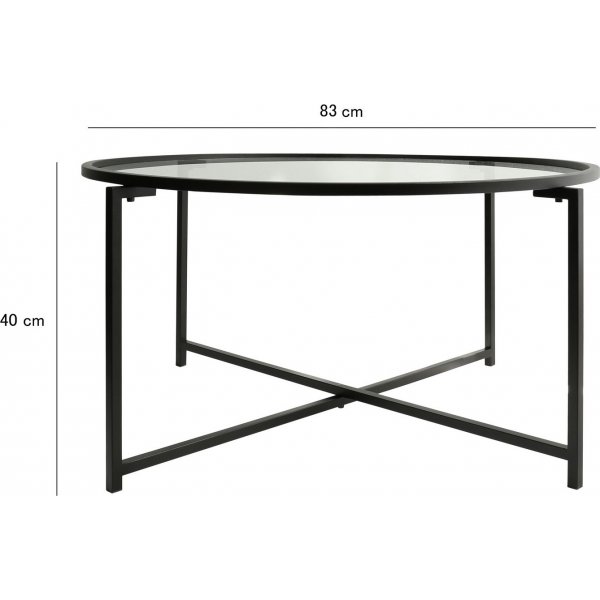 Table basse Sun Ø83 cm - Noir Table basse Sun Ø83 cm - Noir