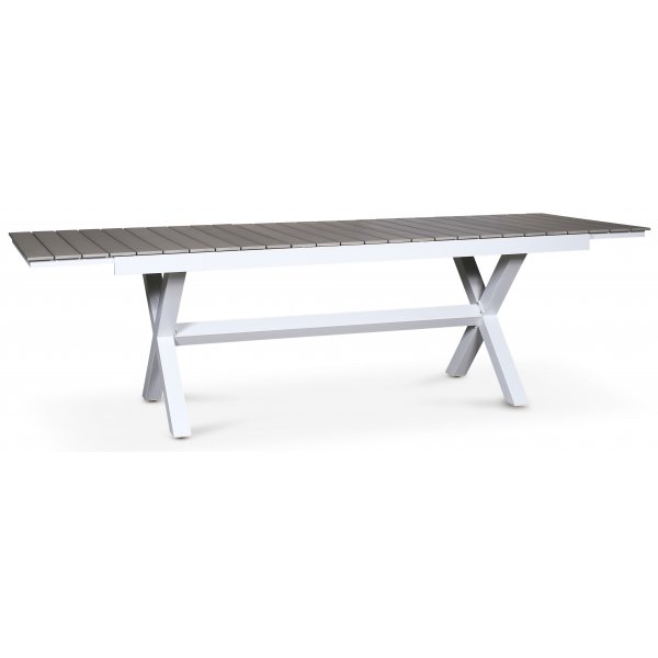 Bologna matbord 200-240 cm - Vit / Gr (Aintwood)