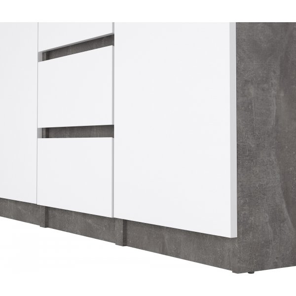 Buffet Naia - Béton/blanc Buffet Naia - Béton/blanc