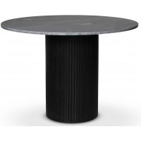 Decibel runt matbord Ø110 cm - Svart / Grå Marmor Decibel runt matbord Ø110 cm - Svart / Grå Marmor
