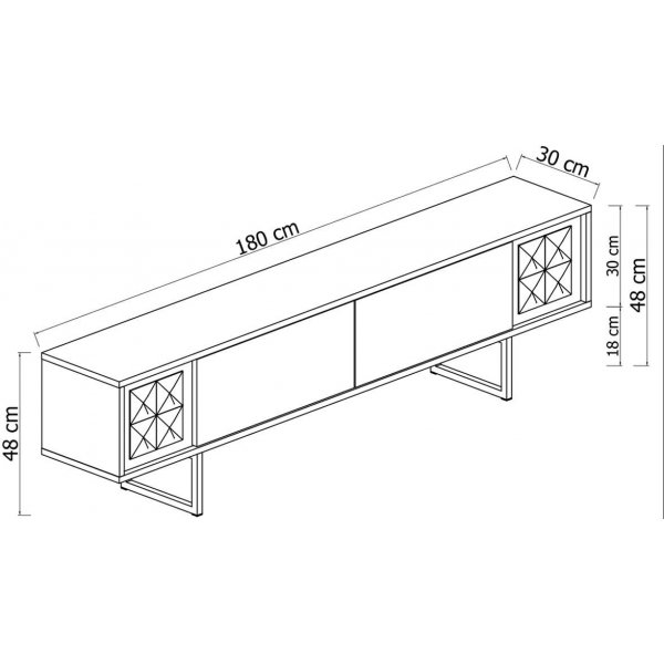 Erki TV-bnk - Valnt/guld