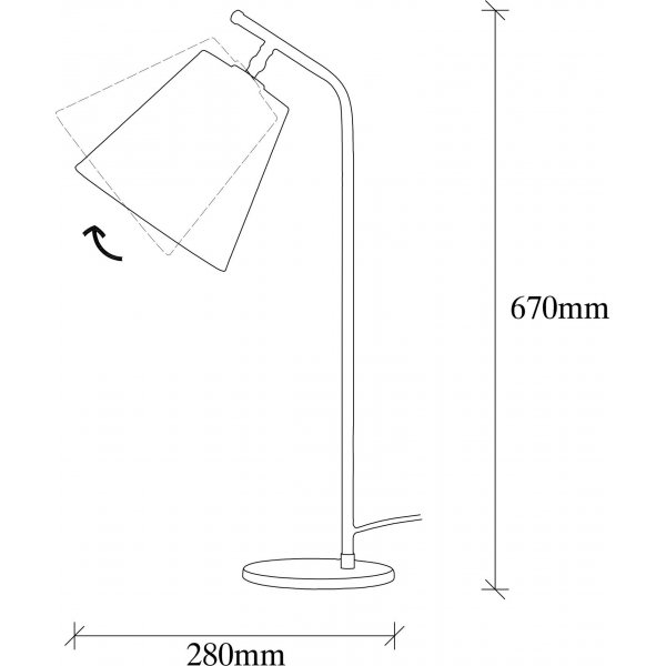 Lampe à poser Salini - Blanc/vintage Lampe à poser Salini - Blanc/vintage