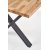 Gambon matbord med kryssben 140x85 cm - Ek/svart