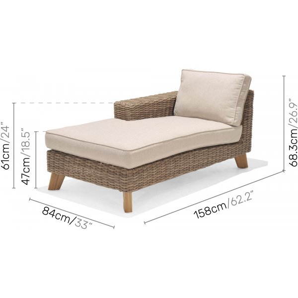 Bahamas lounge groep 3 - Beige/teak Bahamas lounge groep 3 - Beige/teak