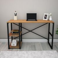 Athena skrivbord 120x65 cm - Furu/svart Athena skrivbord 120x65 cm - Furu/svart