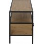 Seaford mediabänk 90 cm - Svart