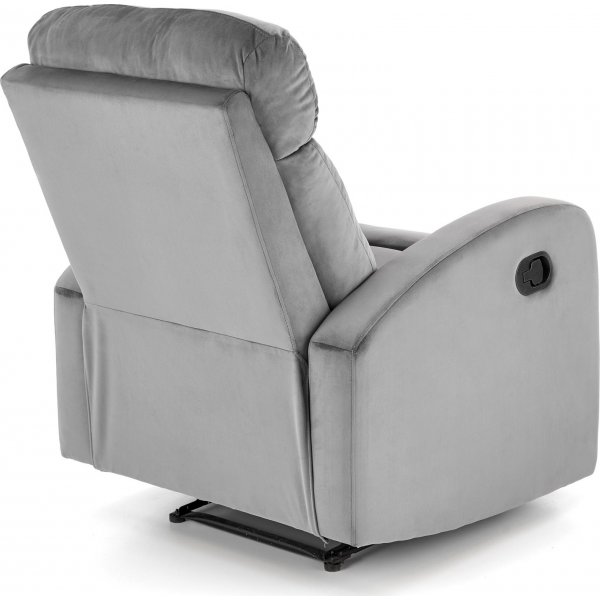 Fauteuil inclinable Wonder en velours gris