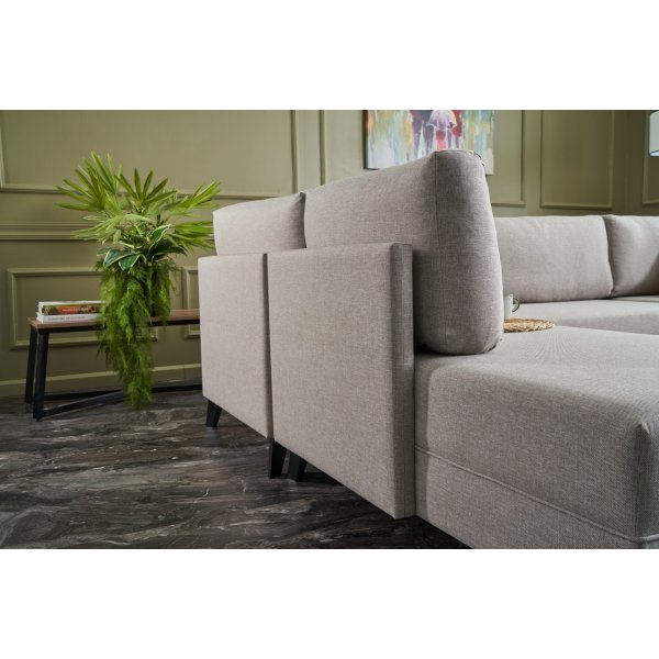 Canapé U-bed Efsun - Blanc crème Canapé U-bed Efsun - Blanc crème