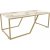 Table basse Wendy 120 x 60 cm - Blanc/or