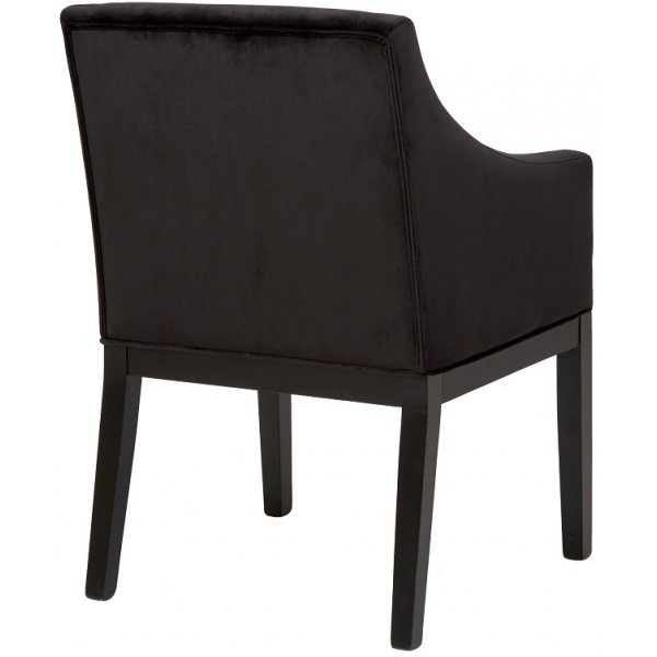 Shetland karmstol - Svart sammet