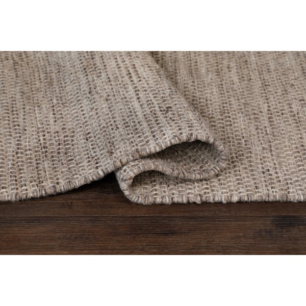 Tapis tuft en laine tiss  la main Lin