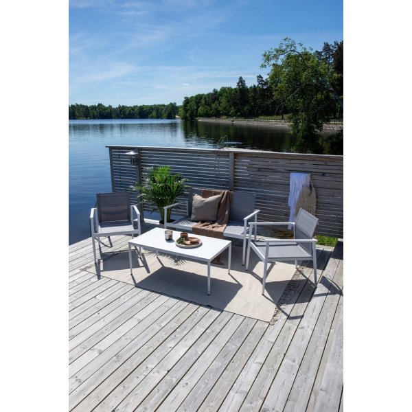 Groupe de canapés Break - Blanc/gris Groupe de canapés Break - Blanc/gris