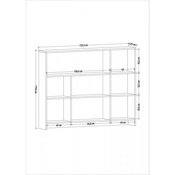 Bibliothèque Lavina - Blanc Bibliothèque Lavina - Blanc