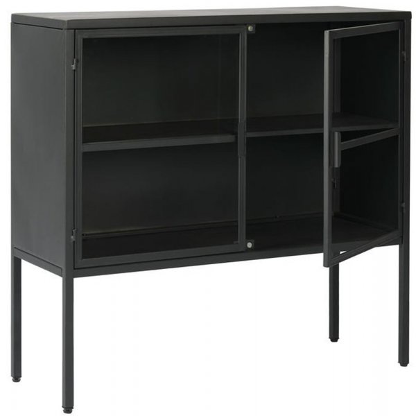 Tore vitrinskåp - Svart metall Tore vitrinskåp - Svart metall