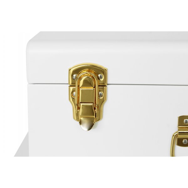 Matteus vintage Koffert set - Vit / Mässing + Textilrengöring för möbler Matteus vintage Koffert set - Vit / Mässing + Textilrengöring för möbler