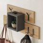 Lumina kleerhanger - Antraciet/eiken