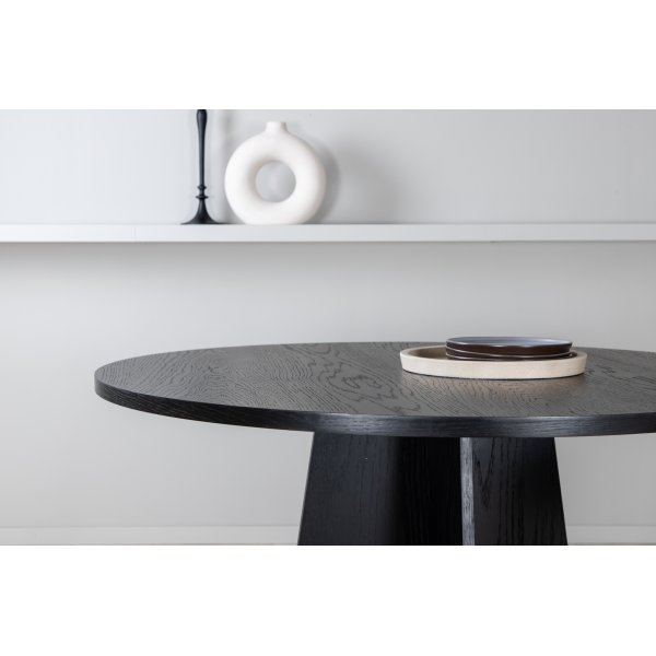 Bootcut eettafel 110 cm - Zwart