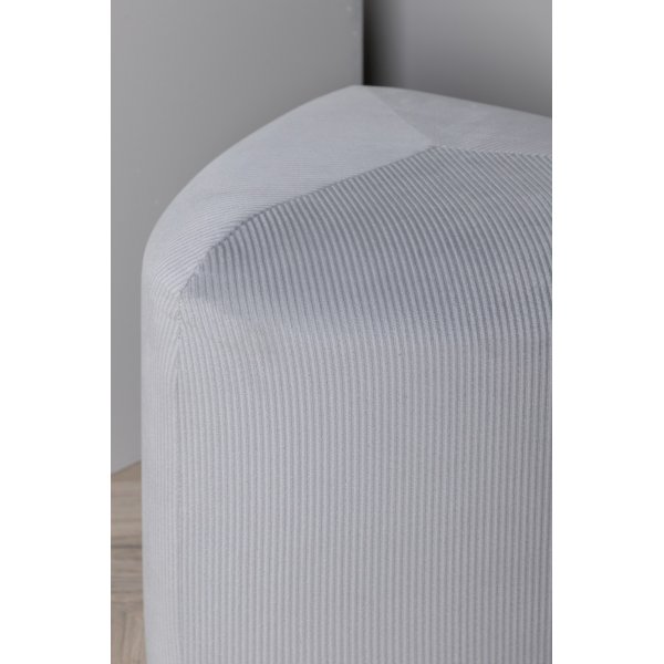 Pouf Tee - Velours ctel gris