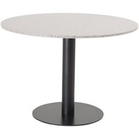 Fresca matbord ø106 cm - Svart/grå terrazzo Fresca matbord ø106 cm - Svart/grå terrazzo