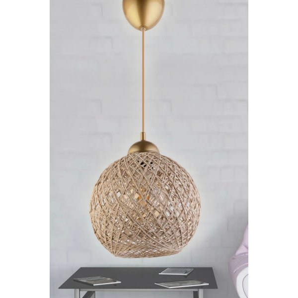 Kordo taklampa - Vit/guld