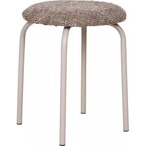 Tabouret Asmara - Mlange marron